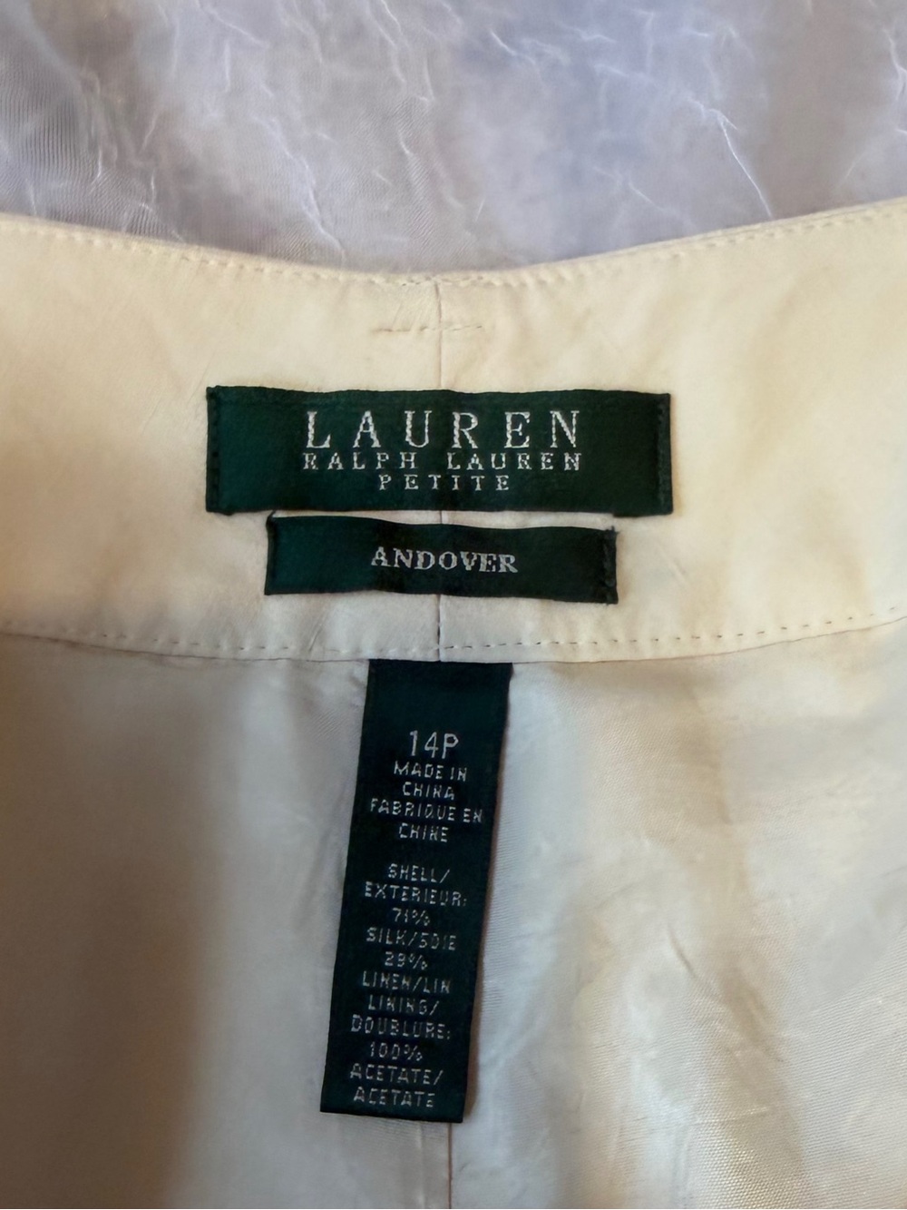 Ralph Lauren Cream Wide-Leg Trousers - Picture 3 of 8